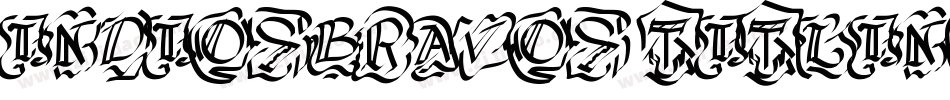INDIOSBRAVOS TITLING字体转换
